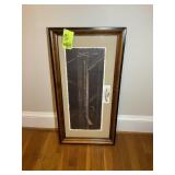 FRAMED AND MATTED PRINT, 
