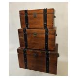 WOOD DECORATIVE STACKING BOXES