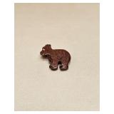 VINTAGE WOOD BEAR BROOCH