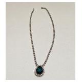 VINTAGE FASHION ART DECO RHINESTONE NECKLACE