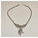 VINTAGE FASHION ART DECO RHINESTONE NECKLACE