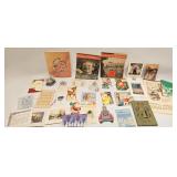 VINTAGE PAPER ITEMS CARDS CALENDAR CHRISTMAS