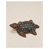 VINTAGE BRASS TURTLE