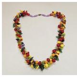 VINTAGE COSTUME JEWELRY FRUIT SALAD NECKLACE