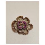 VINTAGE RHINESTONE BROOCH