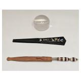 VINTAGE DESK ITEMS LETTER OPENERS MAGNIFIER