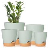 GARDIFE Plant Pots 7/6.5/6/5.5/5 Inch Self...