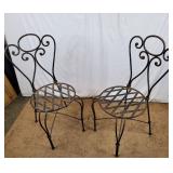 Wrought Iron Patio Chairs (2)