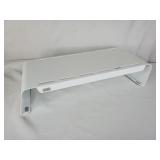 Fluidstance White Monitor Stand Metal Shelf