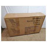Outdoor Rocking Chair Set of 2