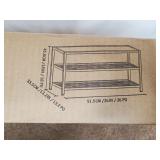 Gray Shoe Bench