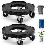 Nefish Upgraded Trash Can Dolly 2 Pack