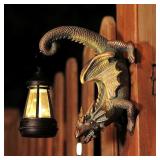 Solar Dragon Tree Hugger Statue Wall Decor