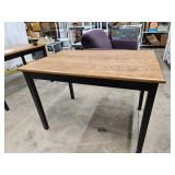 Wood Table w Black Base