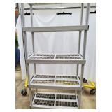 Tall Heavy Plastic 4 Tier Shelf Unit