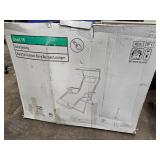 Big & Tall Outdoor Sling Lounger w Canopy Shade