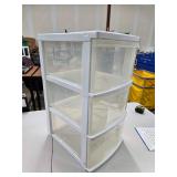 Plastic 3 Drawer Storage Bin