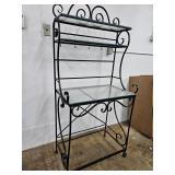 Metal & Glass Baker's Rack