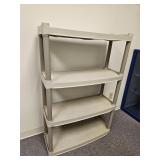Plastic 4 Shelf Unit