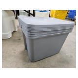 Sterilite Plastic Storage Totes w Lids (4)