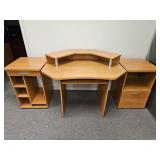 Three Piece Desk Workstation