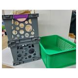 4 Storage Heavy Plastic Storage Bins