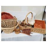 Assortment of Straw Baskets