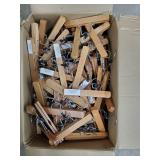 Box of Wood Hangers