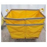 Commercial Yellow Vinyl Rolling Baskets