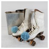 Women's Hyde White Leather Roller Skates