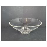 Signed Steuben Crystal Trillium Bowl