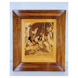 Handcrafted Wood Inlay Marquetry Art