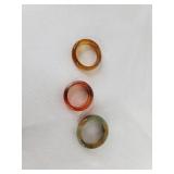 Agate Rings (3)