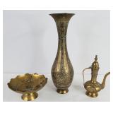 Vintage Etched Brass Pieces