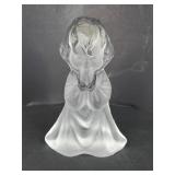 Viking Glass Frosted Satin Praying Girl Figurine