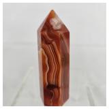 Polished Carnelian Agate Tower Obelisk