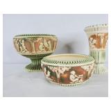 Roseville Pottery Donatello Pieces