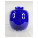 Large Cobalt Blue Art Glass Vase