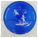Cobalt Blue Glass Plate