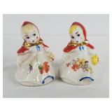 Hull Pottery Little Red Riding Hood Shakers