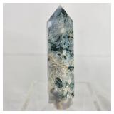 Moss Agate Tower Crystal Point