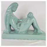 Haeger Pottery Mother & Child Ceramic Statue