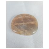 Polished Peach Moonstone Palm Stone