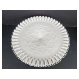 Fenton Spanish Lace Milk Glass Cake Stand