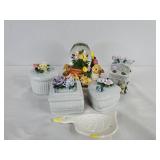 Ceramic Trinket Boxes and Woodland Decor