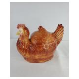 Vintage FAPCO USA Ceramic Hen & Chick Cookie Jar