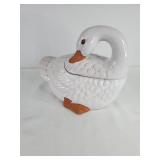 Figural Ceramic Swan Cookie Jar