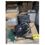 PALLET OF MISC DECRATIVE STREET LIGHTS.