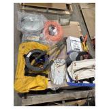 Cables, tools, gloves, bags miscellaneous
