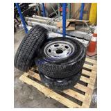 Assorted tires and rims